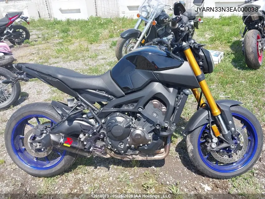 2014 Yamaha Fz09 VIN: JYARN33N3EA000038 Lot: 12618073