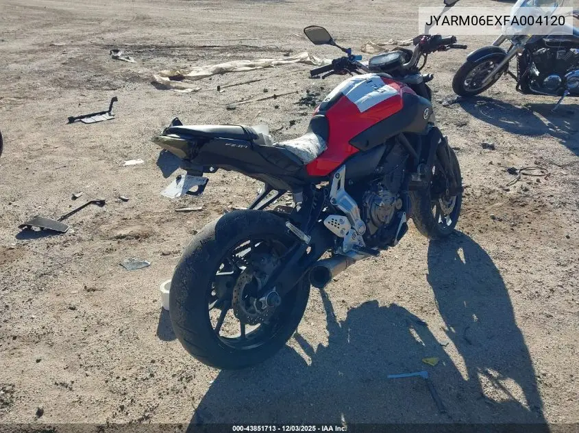 JYARM06EXFA004120 2015 Yamaha Fz07