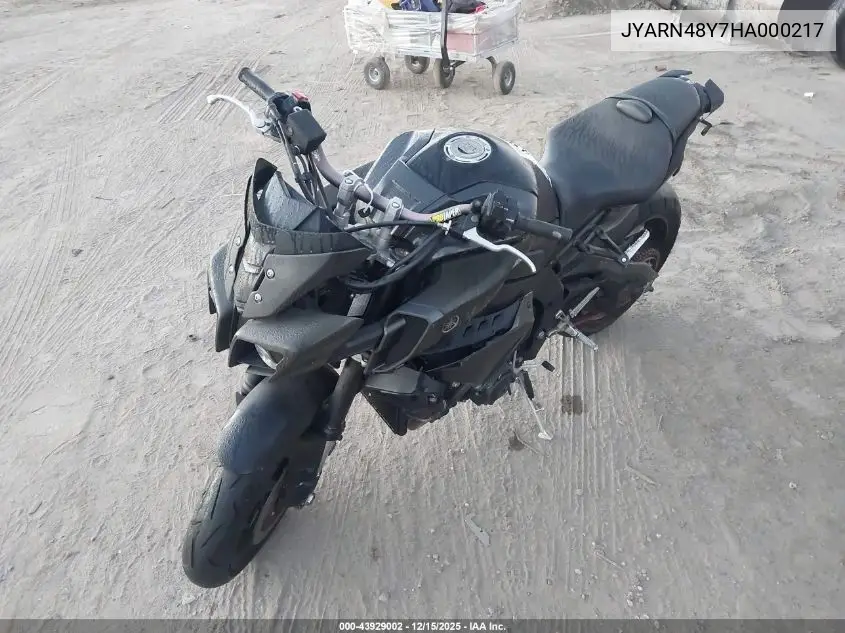 JYARN48Y7HA000217 2017 Yamaha Fz10 C