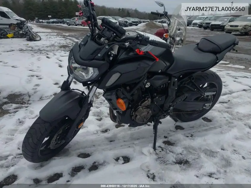 JYARM27E7LA006560 2020 Yamaha Mt07
