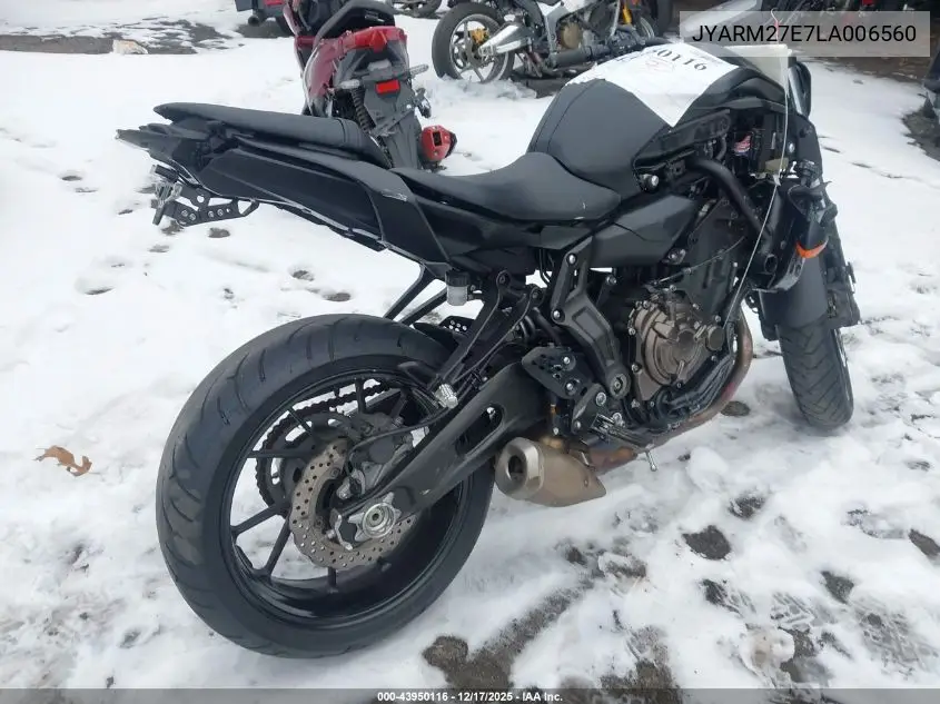 JYARM27E7LA006560 2020 Yamaha Mt07