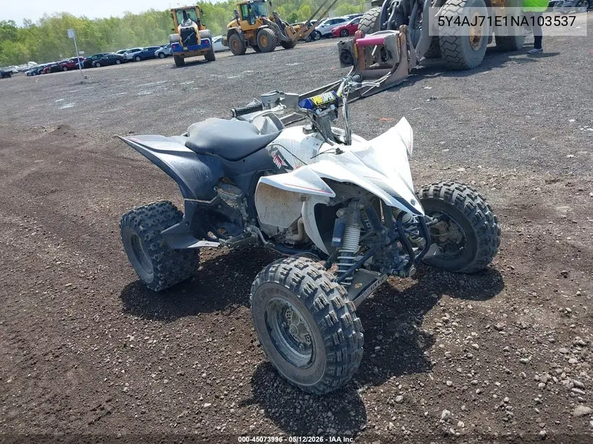 2022 Yamaha Yfz450 R VIN: 5Y4AJ71E1NA103537 Lot: 45073996