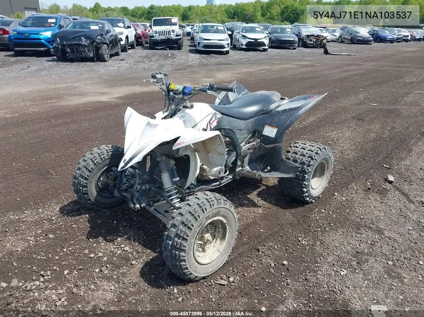 2022 Yamaha Yfz450 R VIN: 5Y4AJ71E1NA103537 Lot: 45073996