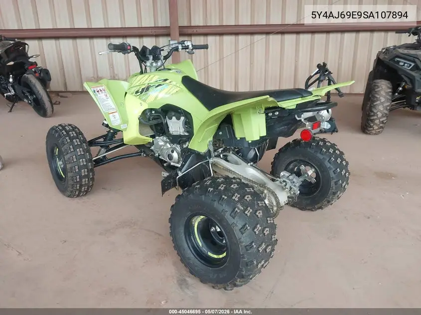 2025 Yamaha Yfz450 R VIN: 5Y4AJ69E9SA107894 Lot: 45046695