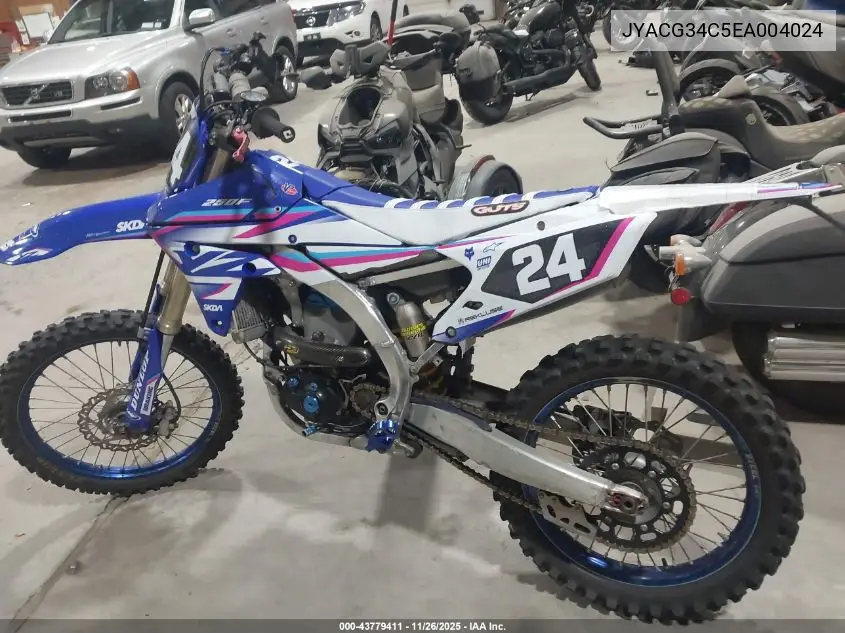 JYACG34C5EA004024 2014 Yamaha Yz250 F