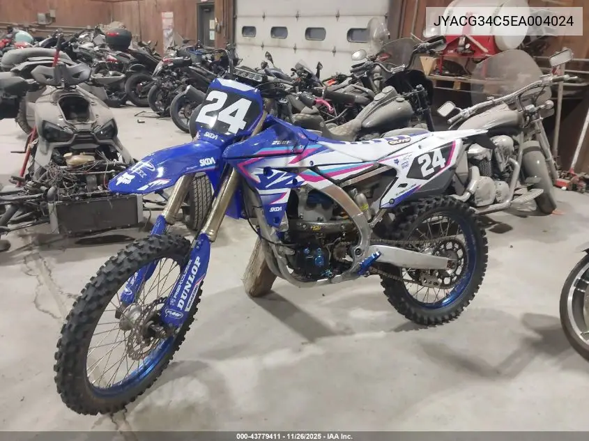 JYACG34C5EA004024 2014 Yamaha Yz250 F