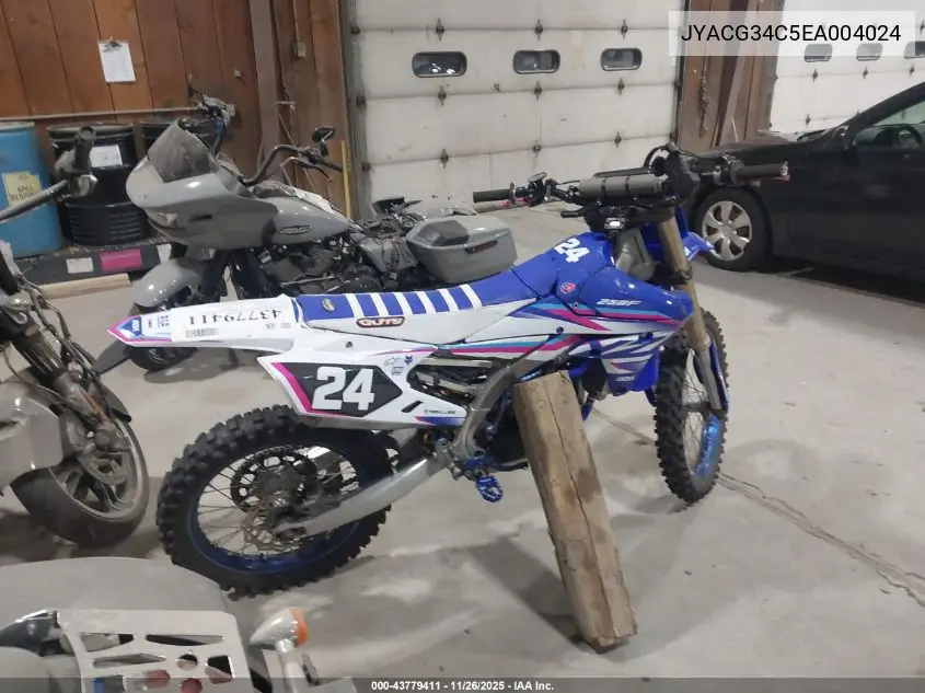 JYACG34C5EA004024 2014 Yamaha Yz250 F