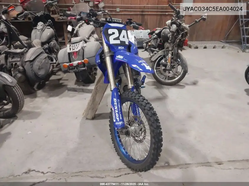 JYACG34C5EA004024 2014 Yamaha Yz250 F