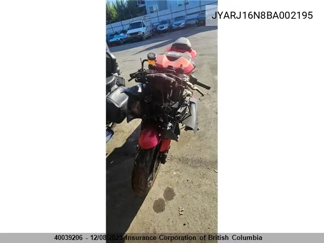 JYARJ16N8BA002195 2011 Yamaha Yzfr6
