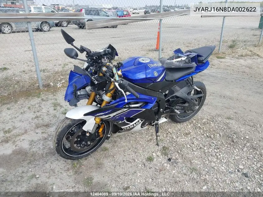 JYARJ16N8DA002622 2013 Yamaha Yzfr6