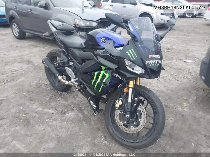 MH3RH18NXLK001527 2020 Yamaha Yzfr3 A