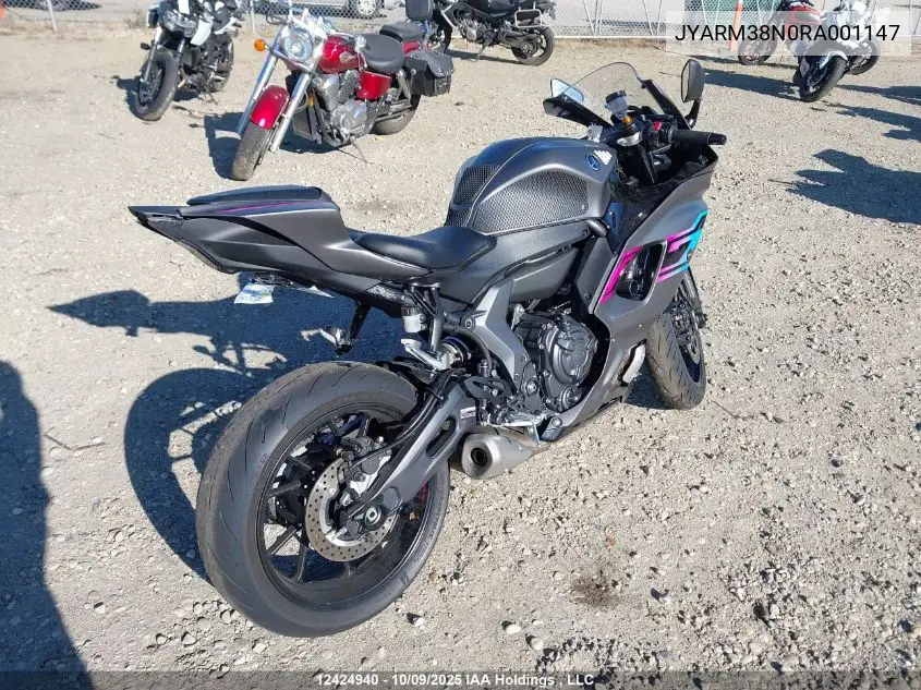 JYARM38N0RA001147 2024 Yamaha Yzfr7