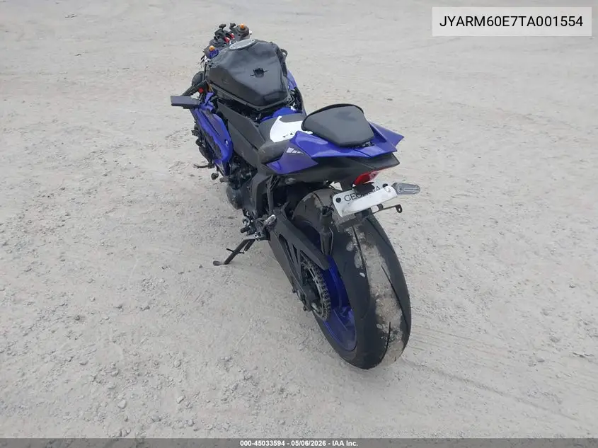 2026 Yamaha Yzfr7 VIN: JYARM60E7TA001554 Lot: 45033594