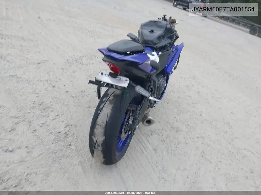 2026 Yamaha Yzfr7 VIN: JYARM60E7TA001554 Lot: 45033594